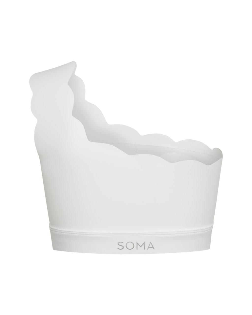 Топ Wave One Shoulder White