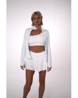 Топ Wave One Shoulder White