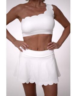 Топ Wave One Shoulder White