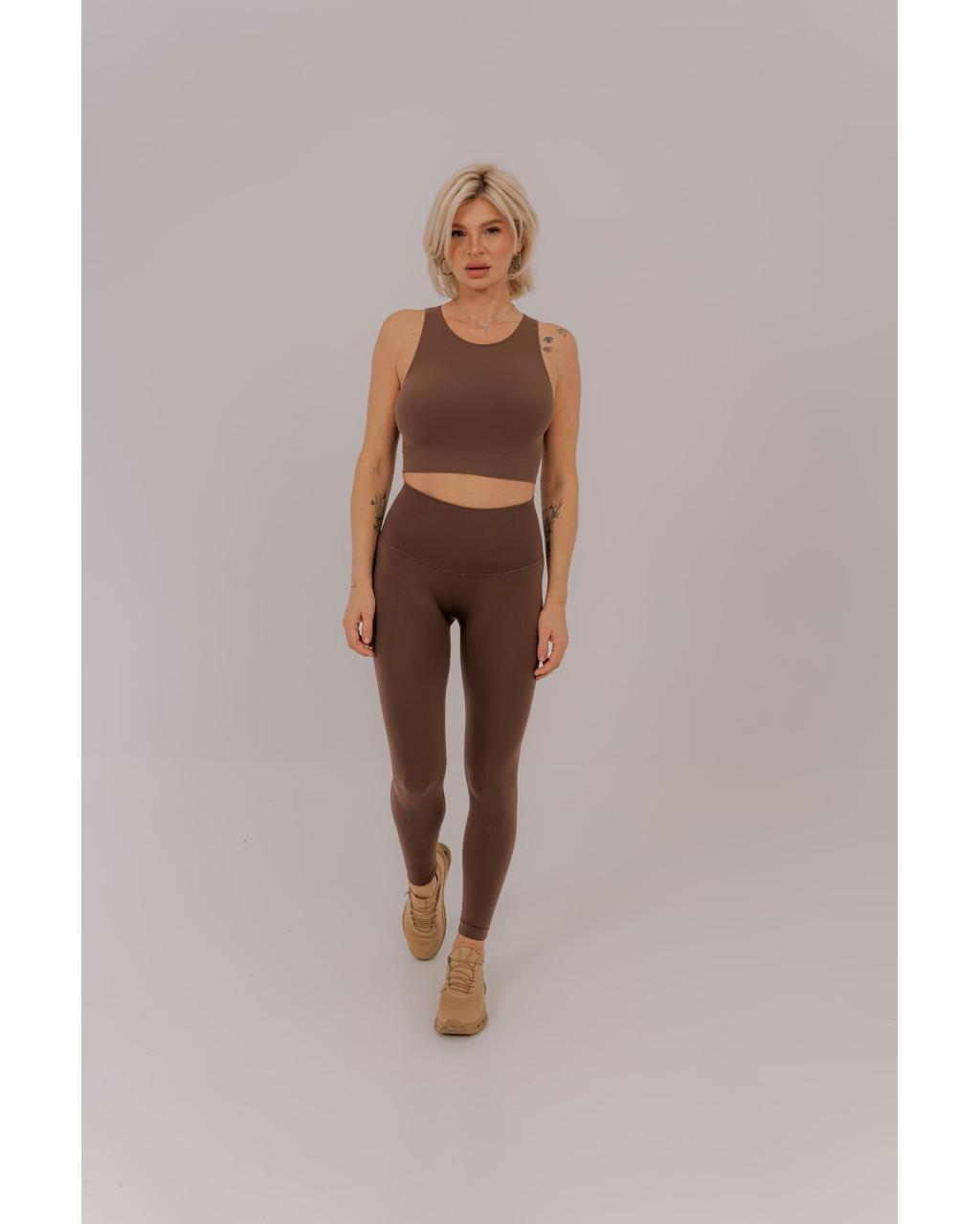 Leggings Push Up Coffee