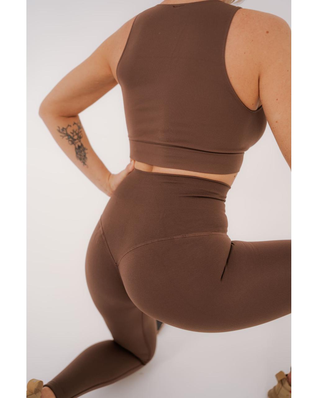 Leggings Push Up Coffee