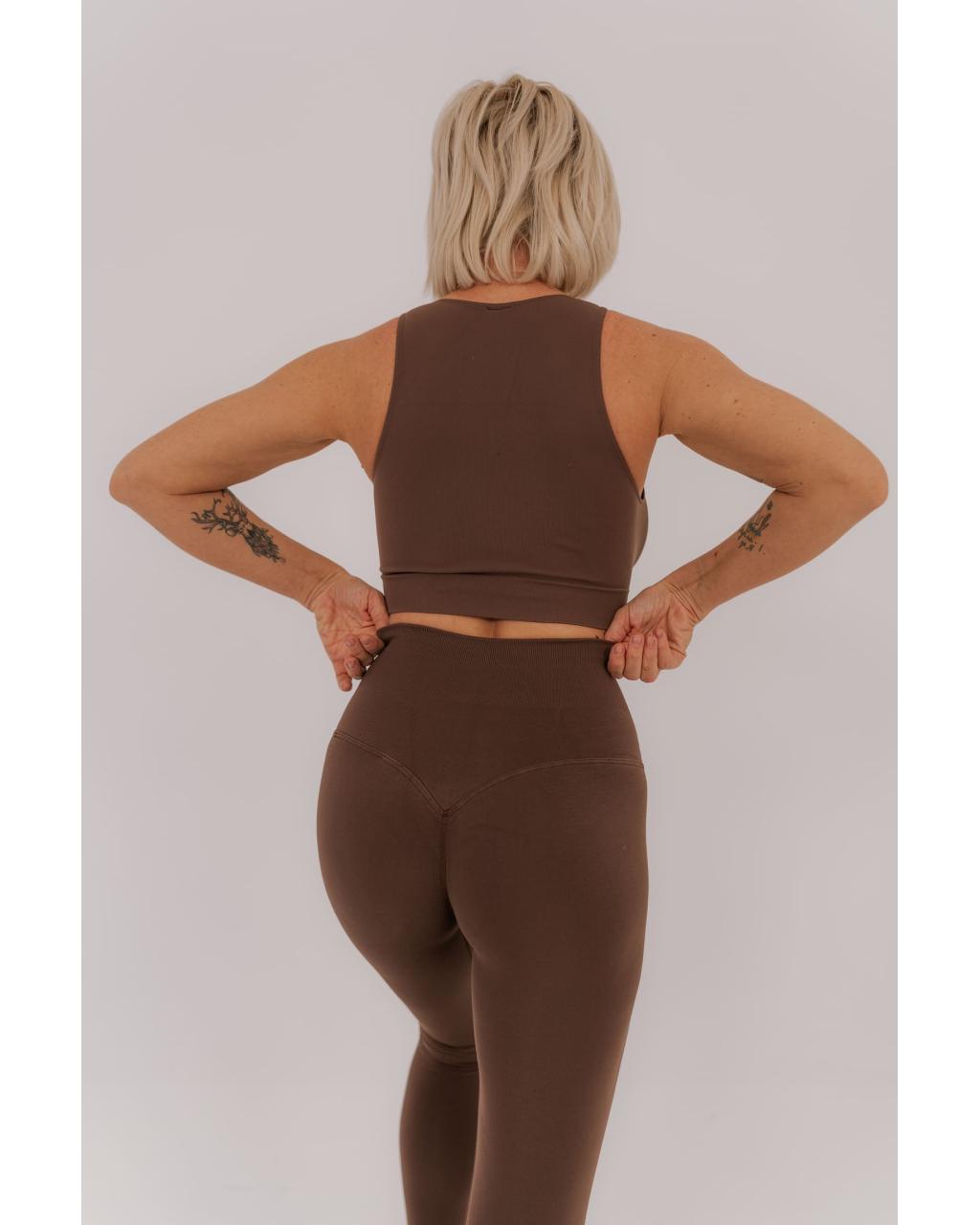 Leggings Push Up Coffee