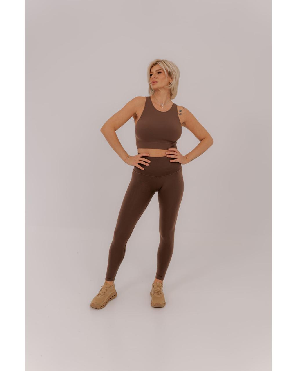 Leggings Push Up Coffee