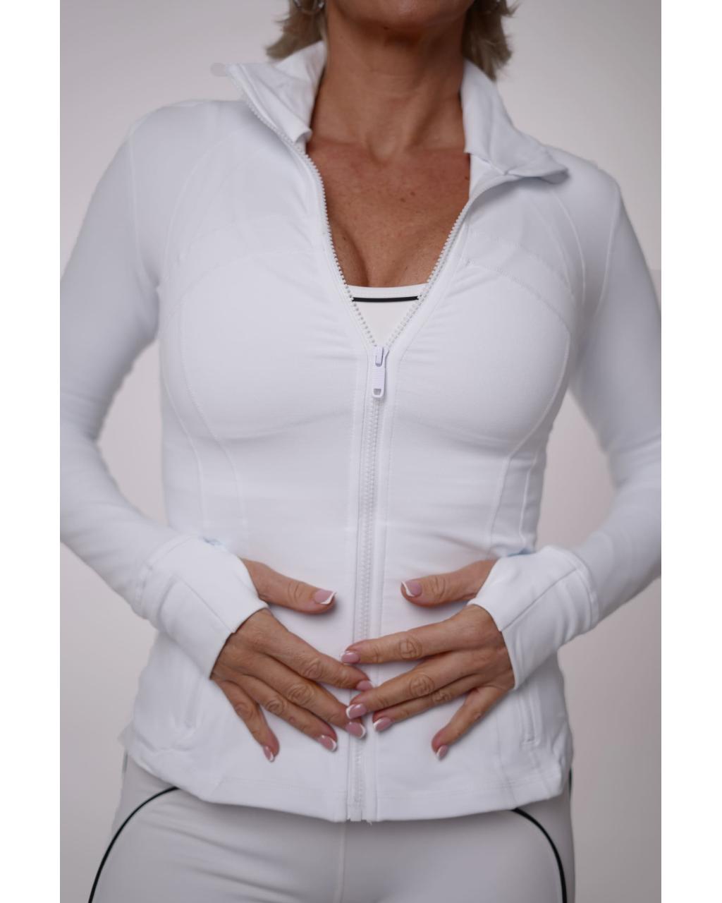Спортивна кофта Yoga Zip White