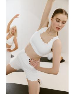 Top Wave Cross Back White