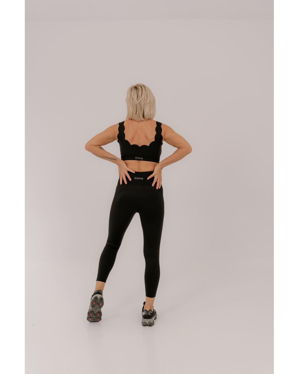 Top Wave V neck Black