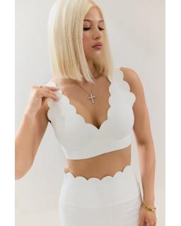 Топ Wave V neck White