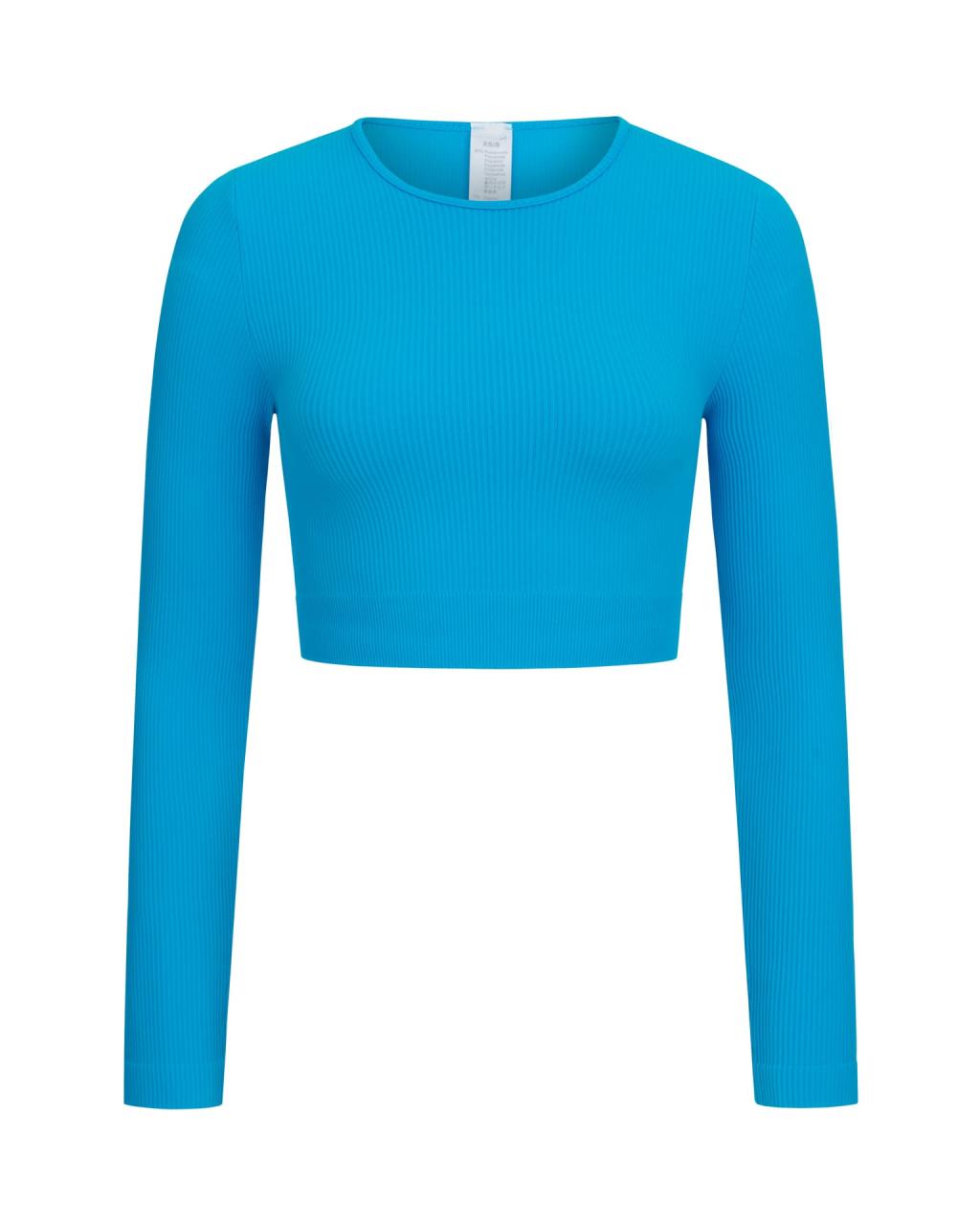 Ribbed Long Sleeve Soma Crystal Azure