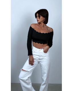 Long Sleeve Wave Black