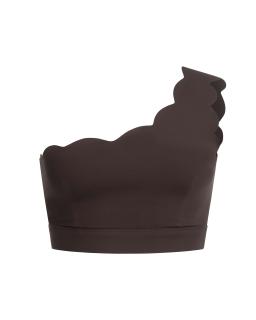Топ Wave One Shoulder Chocolate