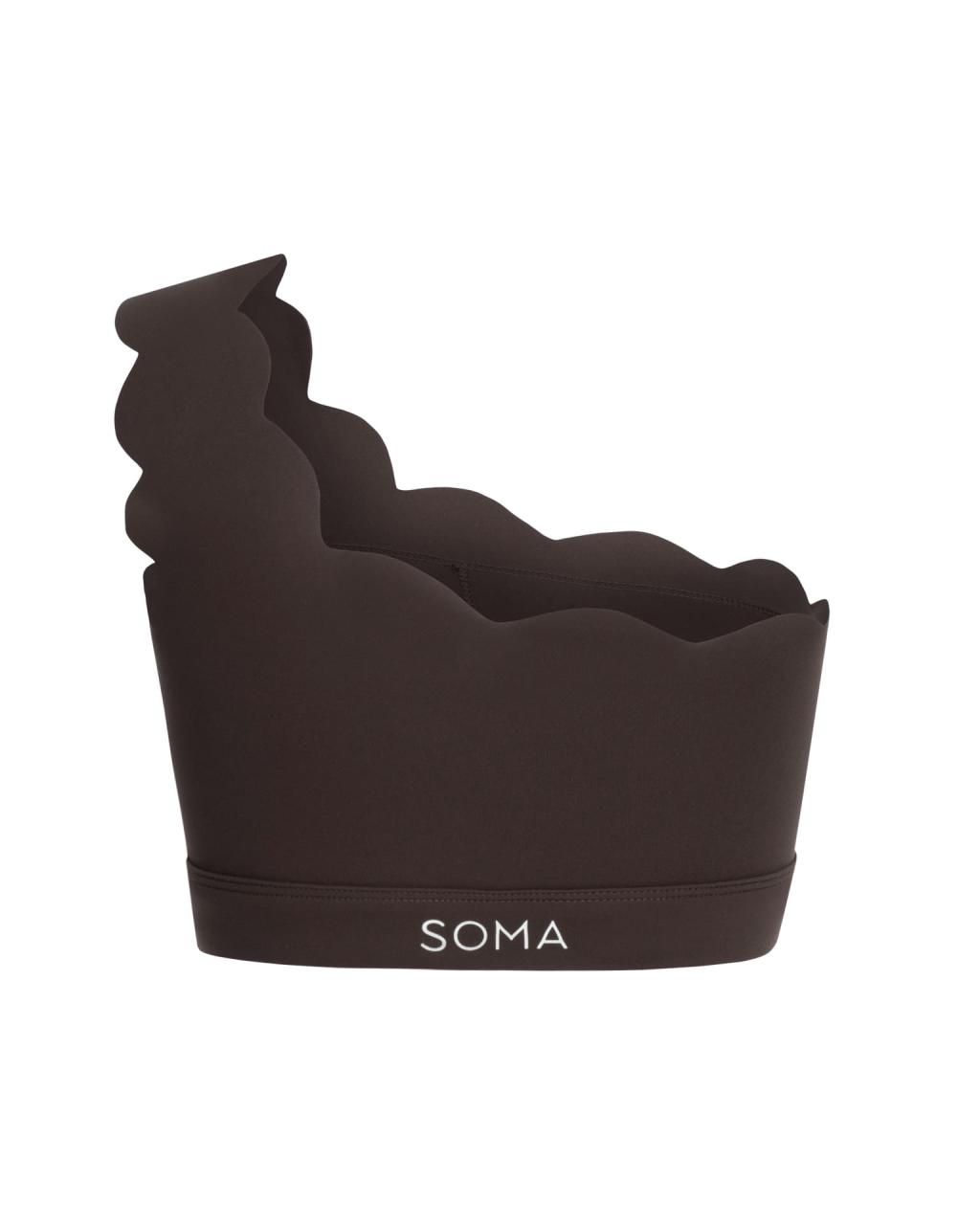Топ Wave One Shoulder Chocolate