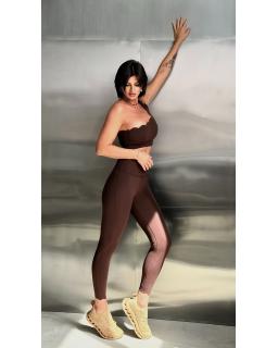 Топ Wave One Shoulder Chocolate