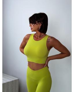 Кроп топ гладкий Citrus Green
