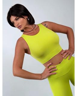 Кроп топ гладкий Citrus Green