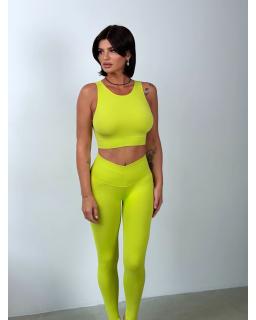 Кроп топ гладкий Citrus Green