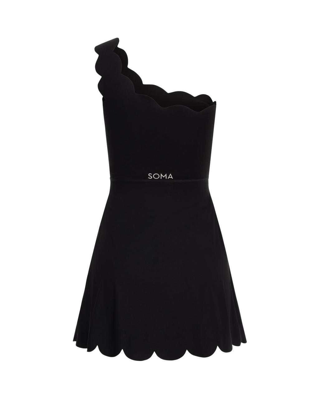 Dress Soma One Shoulder Black