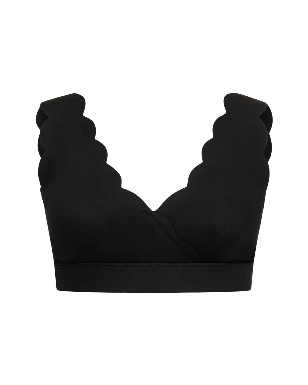 Top Wave V neck Black