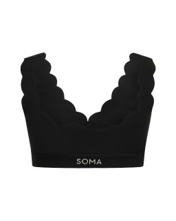 Топ Wave V neck Black