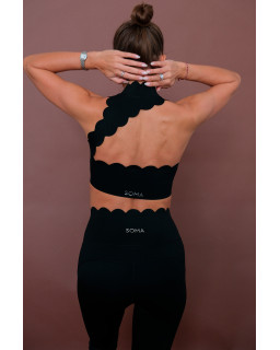 Top Wave Open Back Black