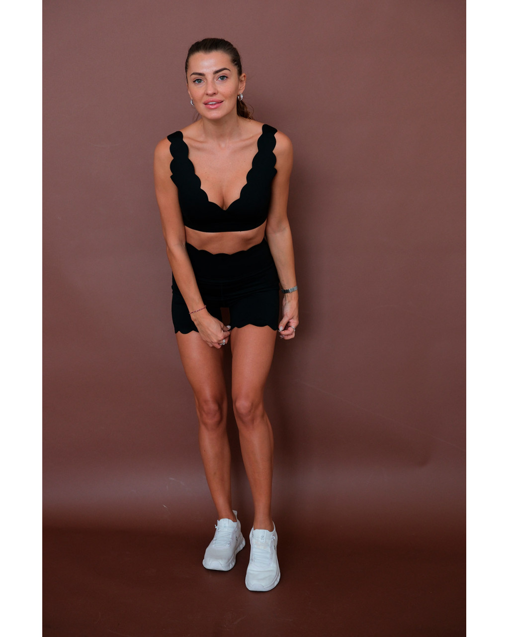 Топ Wave V neck Black