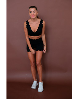 Топ Wave V neck Black