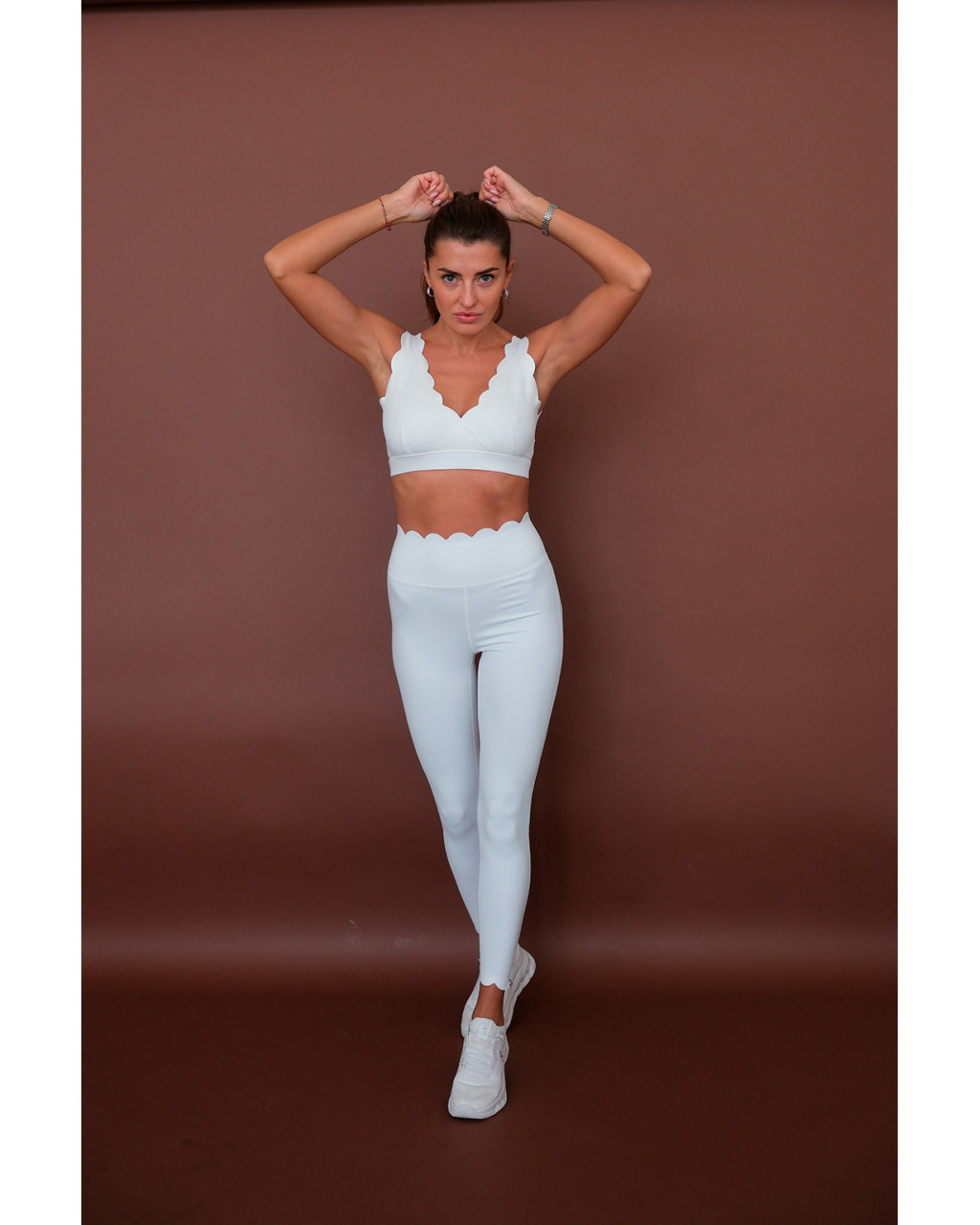 Топ Wave V neck White