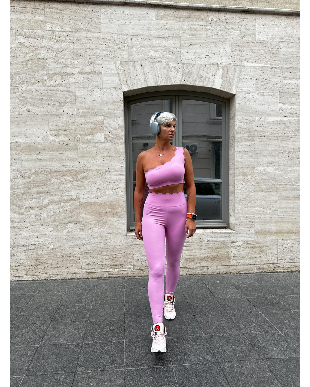 Топ Wave One Shoulder Misty Rose