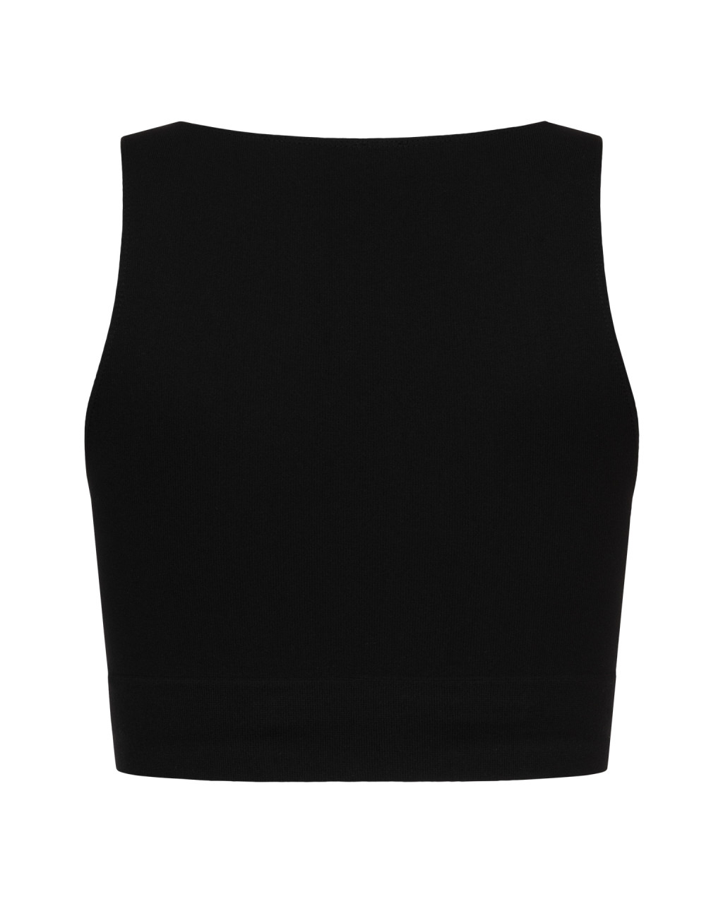 Crop top smooth Black