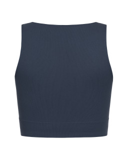 Кроп топ гладкий Blue Graphite