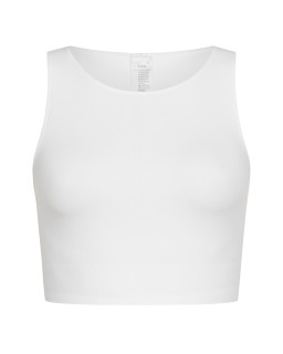 Crop top smooth Coconut White
