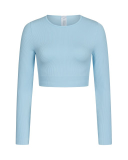 Лонгслів у рубчик Soma Crystal Blue
