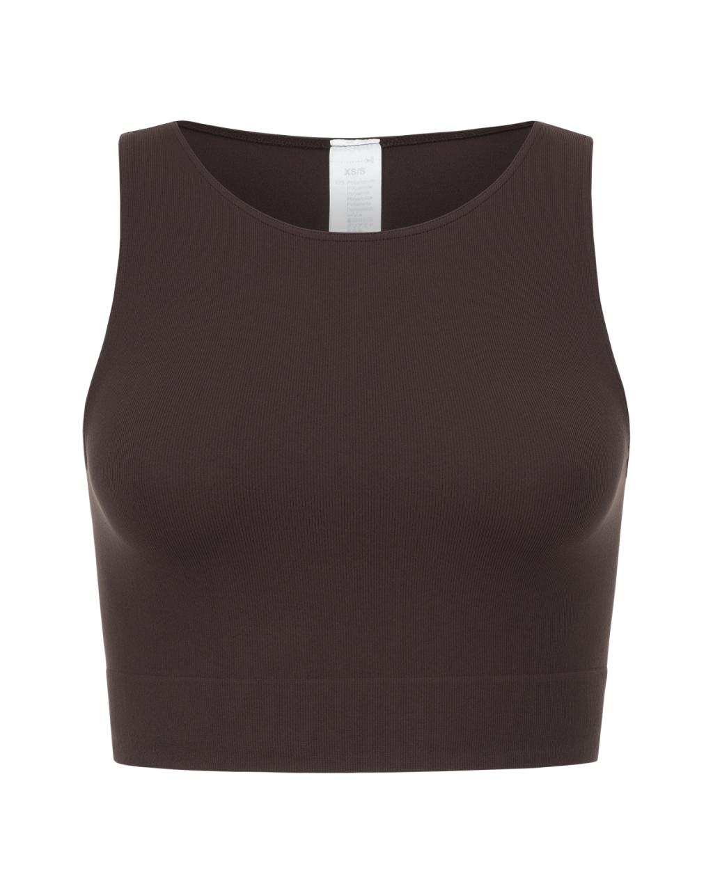 Crop top smooth Chocolate