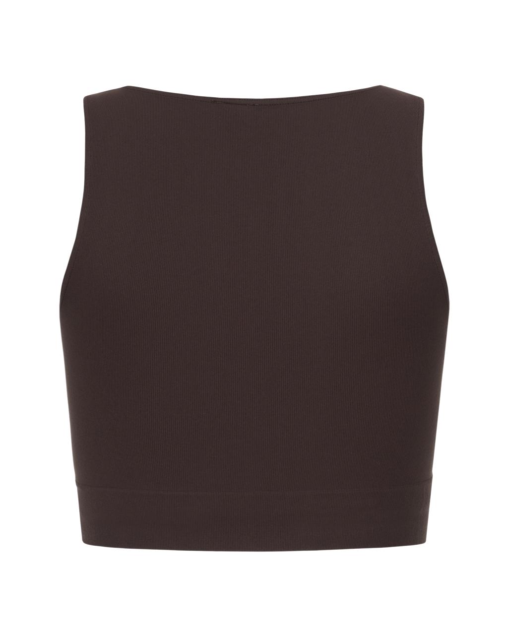 Crop top smooth Chocolate
