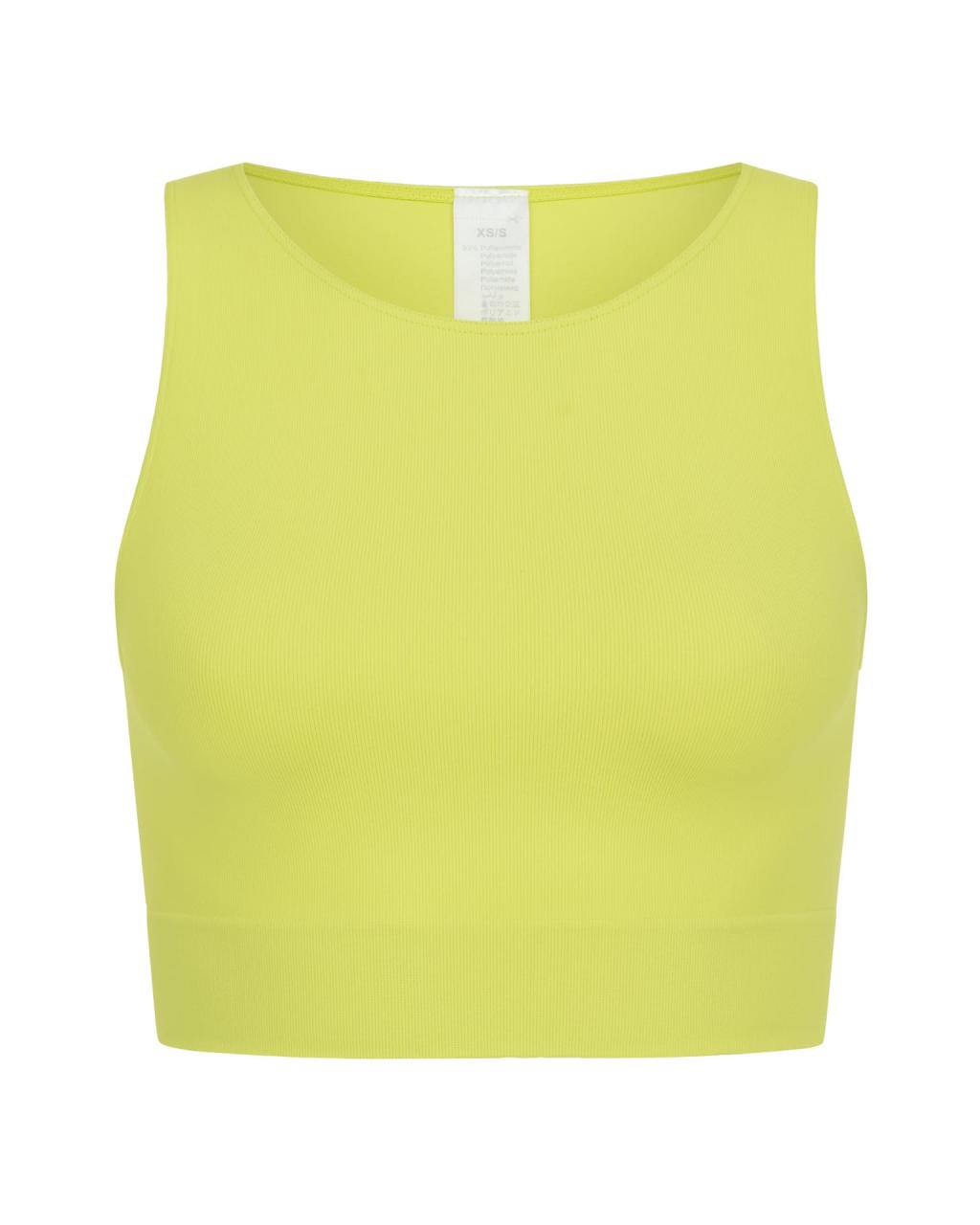 Crop top smooth Citrus Green