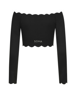 Long Sleeve Wave Black