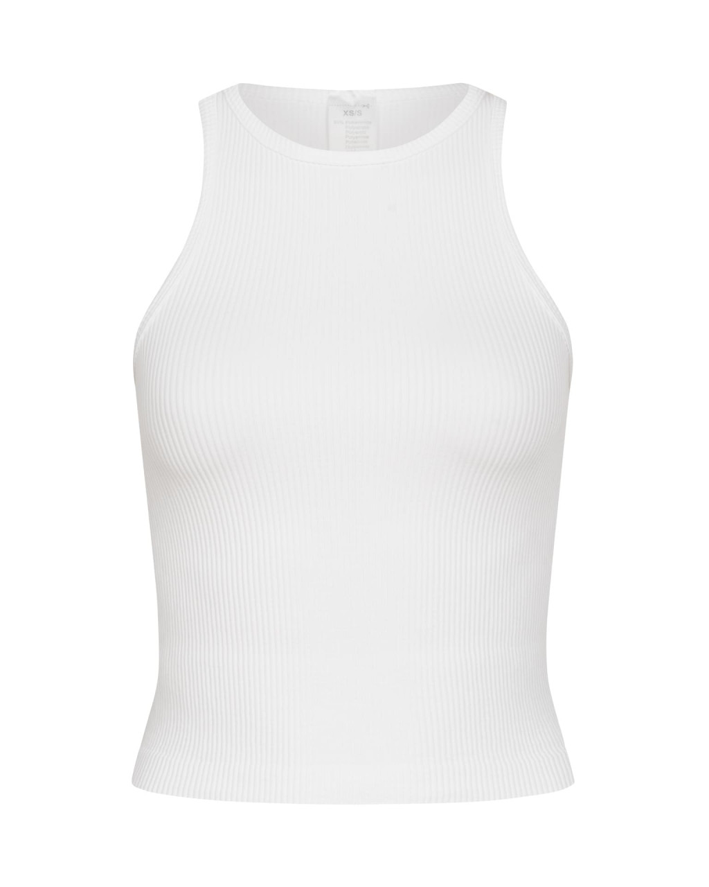Ribbed tank top Coconut White