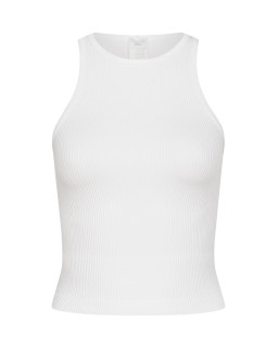 Топ tank у рубчик Coconut White