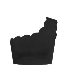 Top Wave One Shoulder Black