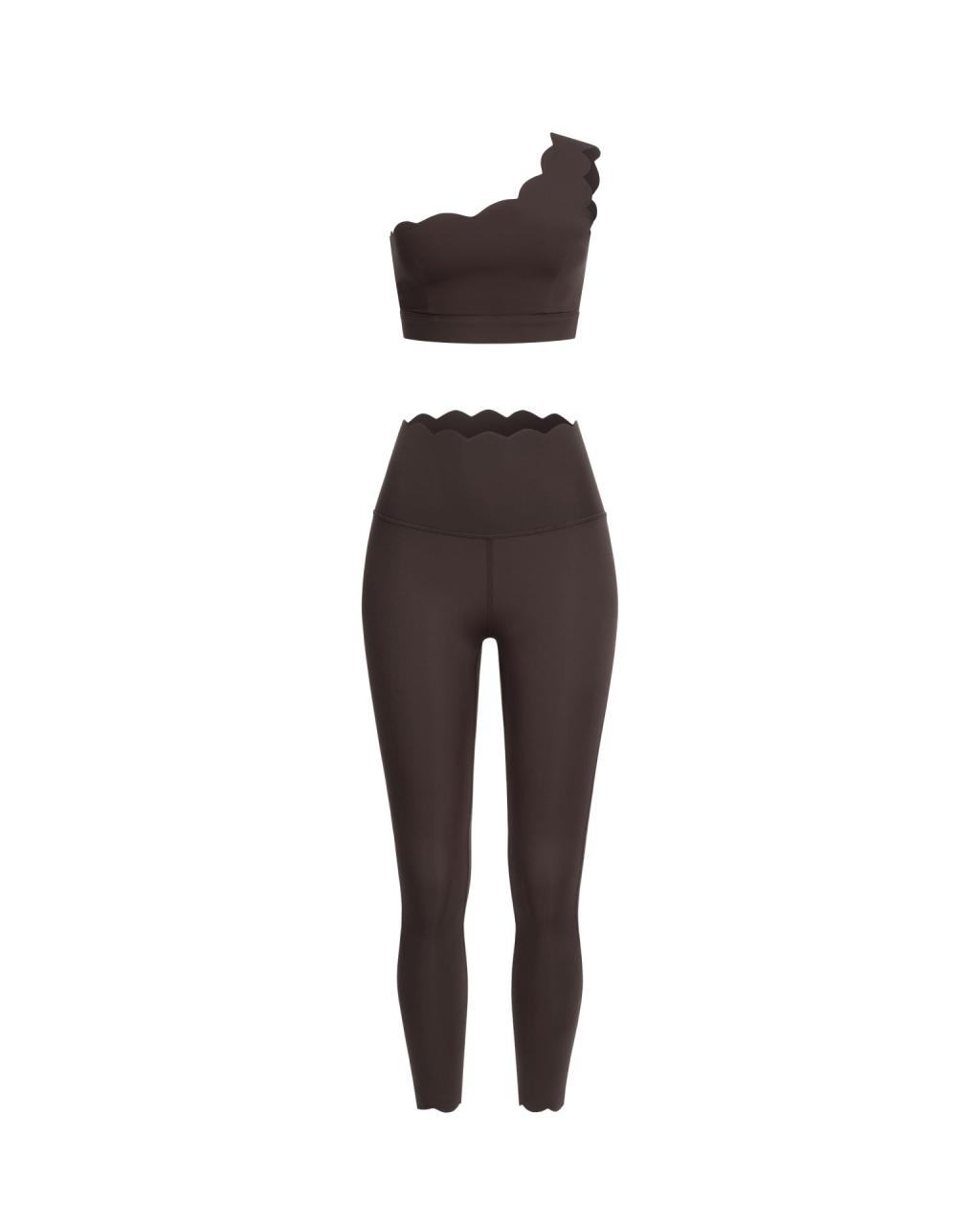 Set Wave One Shoulder Chocolate