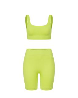 Комплект Citrus Green Shorts Top Ribbed