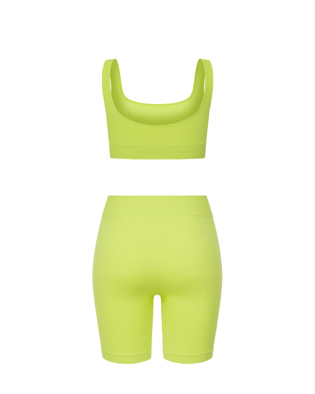 Комплект Citrus Green Shorts Top Ribbed