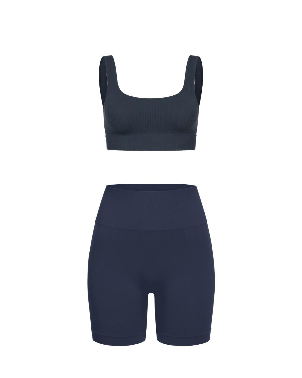 Комплект Blue GraphiteShort Shorts Top Ribbed