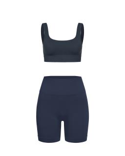 Комплект Blue GraphiteShort Shorts Top Ribbed