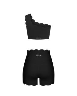 Комплект Wave Shorts One Shoulders Black
