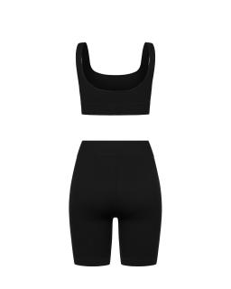 Комплект Black Shorts Top Ribbed