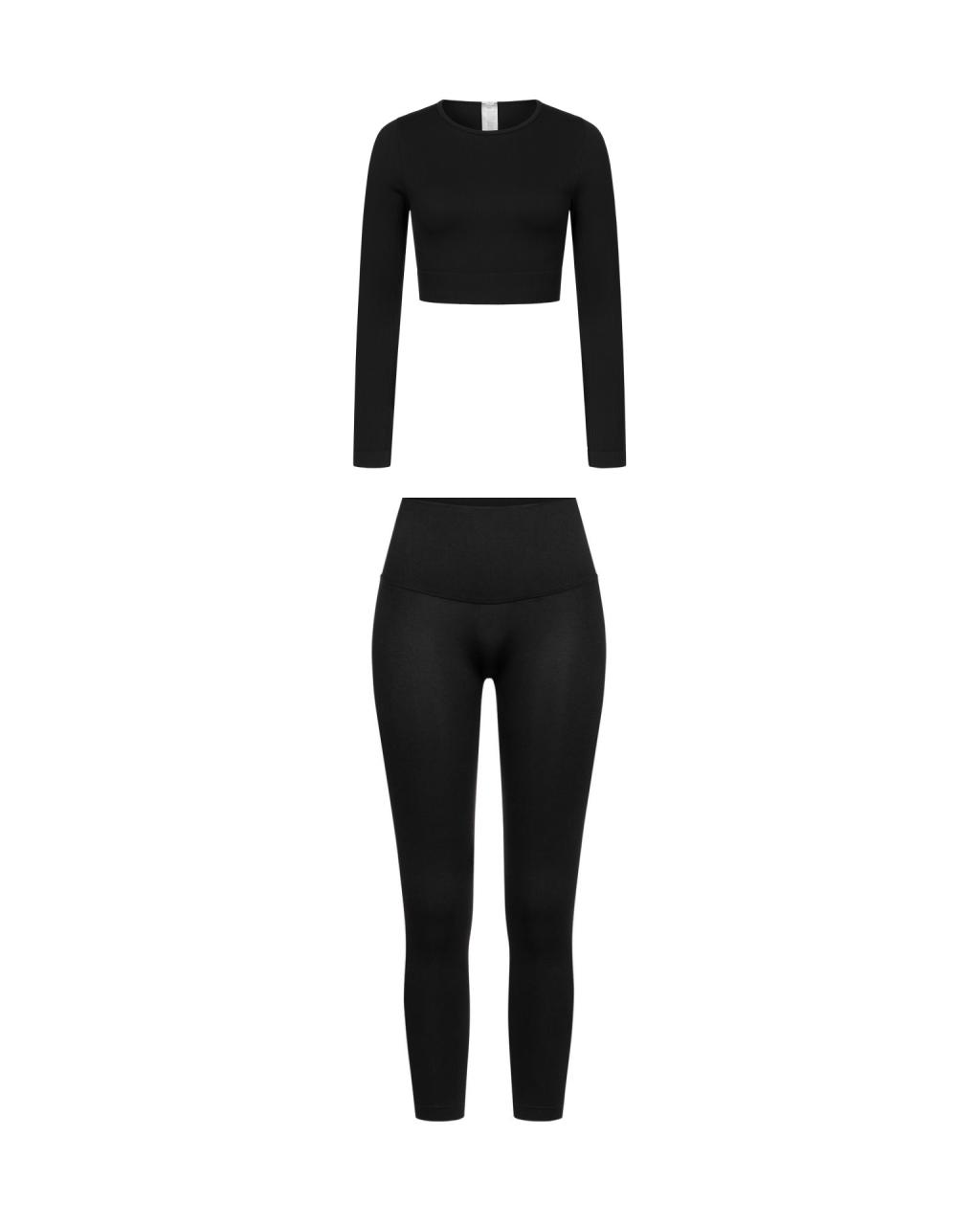 Комплект Black Push Up Long Sleeve