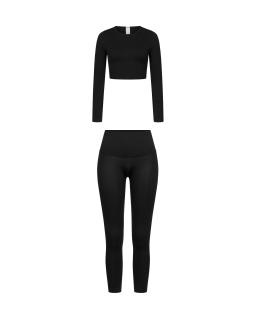 Set Black Push Up Long Sleeve