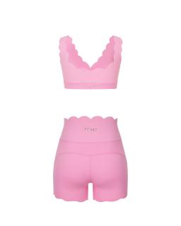 Комплект Wave Shorts V-neck Misty Rose