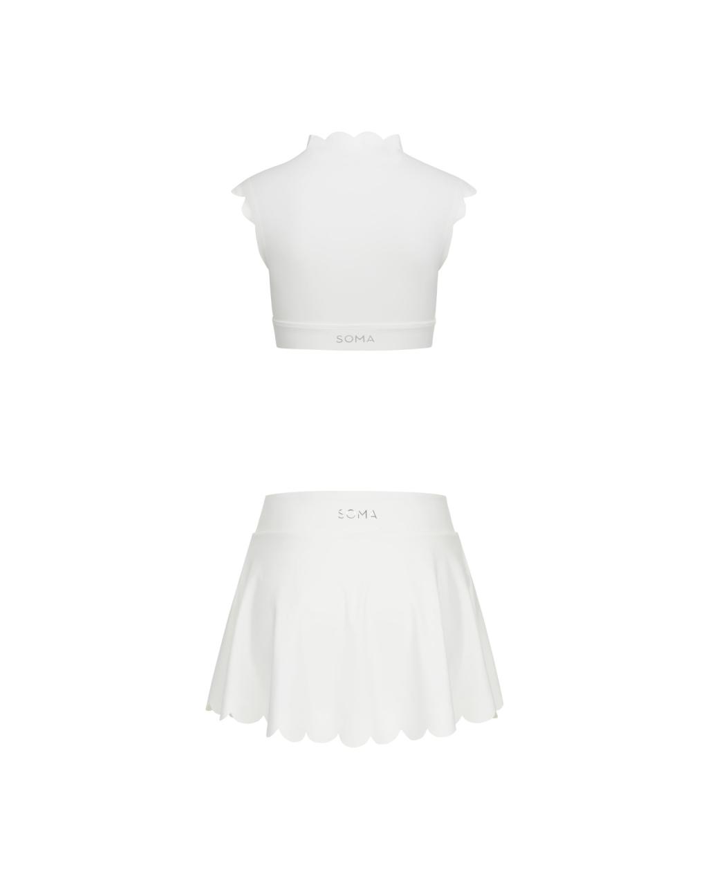 Set Wave Skirt Muse White