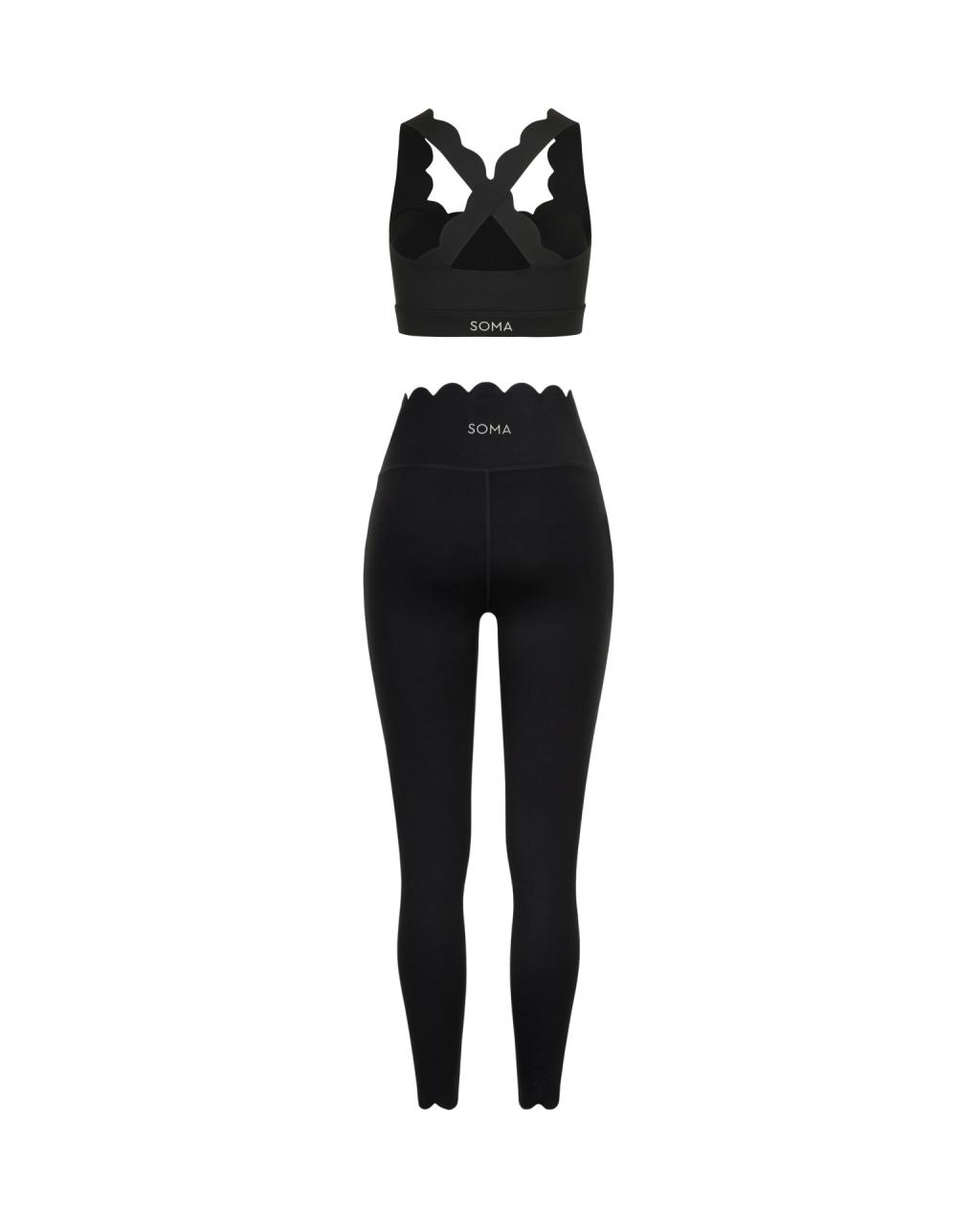 Set Wave Cross Back Black